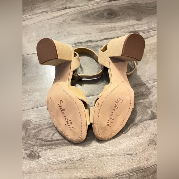 Splendid Suede Chunky Heal Sandal - Picture 3 of 3